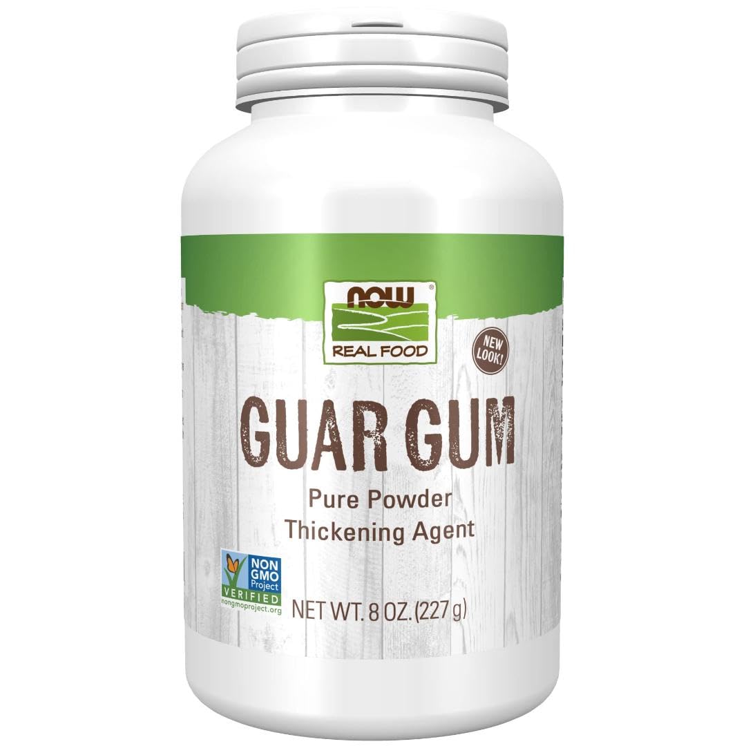 NOW Foods, Guar Gum Powder, 100% Pure Powder, Natural Thickener, Gluten-Free, 8-Ounce