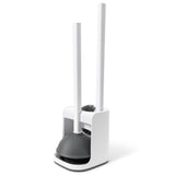 IVYROLL Toilet Brush and Plunger Set Hidden, S-Shaped Toilet Brush Plunger Combo, Perfect for Homes, Apartments & Bathrooms
