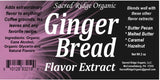 Gingerbread Flavor Extract Organic 2 oz - Water Soluble, Sugar Free Flavor Drops for Coffee, Baking, Ice Cream, Drinks, Natural Food Grade Flavoring