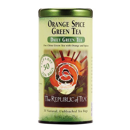 The Republic of Tea, Orange Spice Green Tea, 50-Count