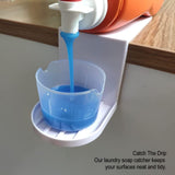 Bagima2 Pack Laundry Detergent Holder Detergent Cup Holder Drip Catcher Tray Laundry Dispenser for Fabric Softener Container