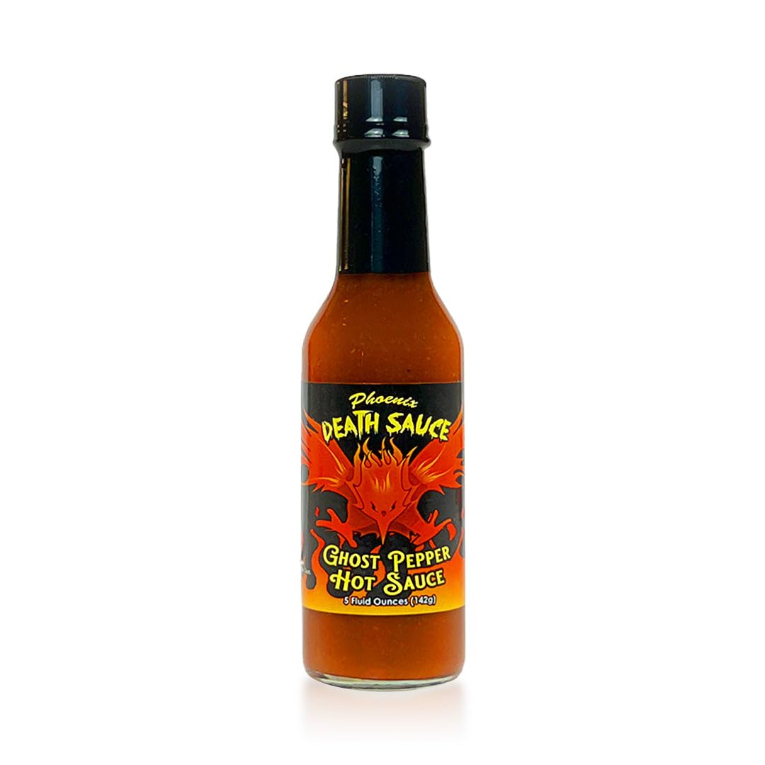 Anthony Spices - Hot Sauce 4-Pack. Includes Carolina Grim Reaper Hot Sauce, Phoenix Death Sauce, Sweet Diablo Sauce and Trinidad Scorpion Beyond Death