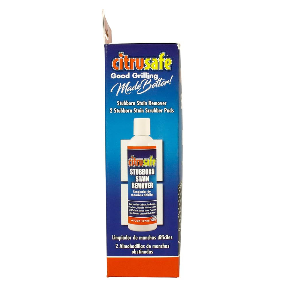 Citrusafe Stubborn Stain Remover - Removes Stubborn Stains on Painted Steel and Porcelain Enamel Grill Exteriors