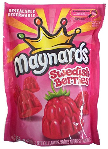 Maynards Gummy Candy, Swedish Berries, 2 Pack 355 Grams/12.5 Ounces Each
