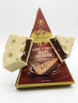 Carians Gourmet Chocolate Cheese Wedge, Premium Milk Chocolate Novelty Dessert, Swiss Cheese Shaped Confectionery, Fun Holiday and Party Gift, Unique