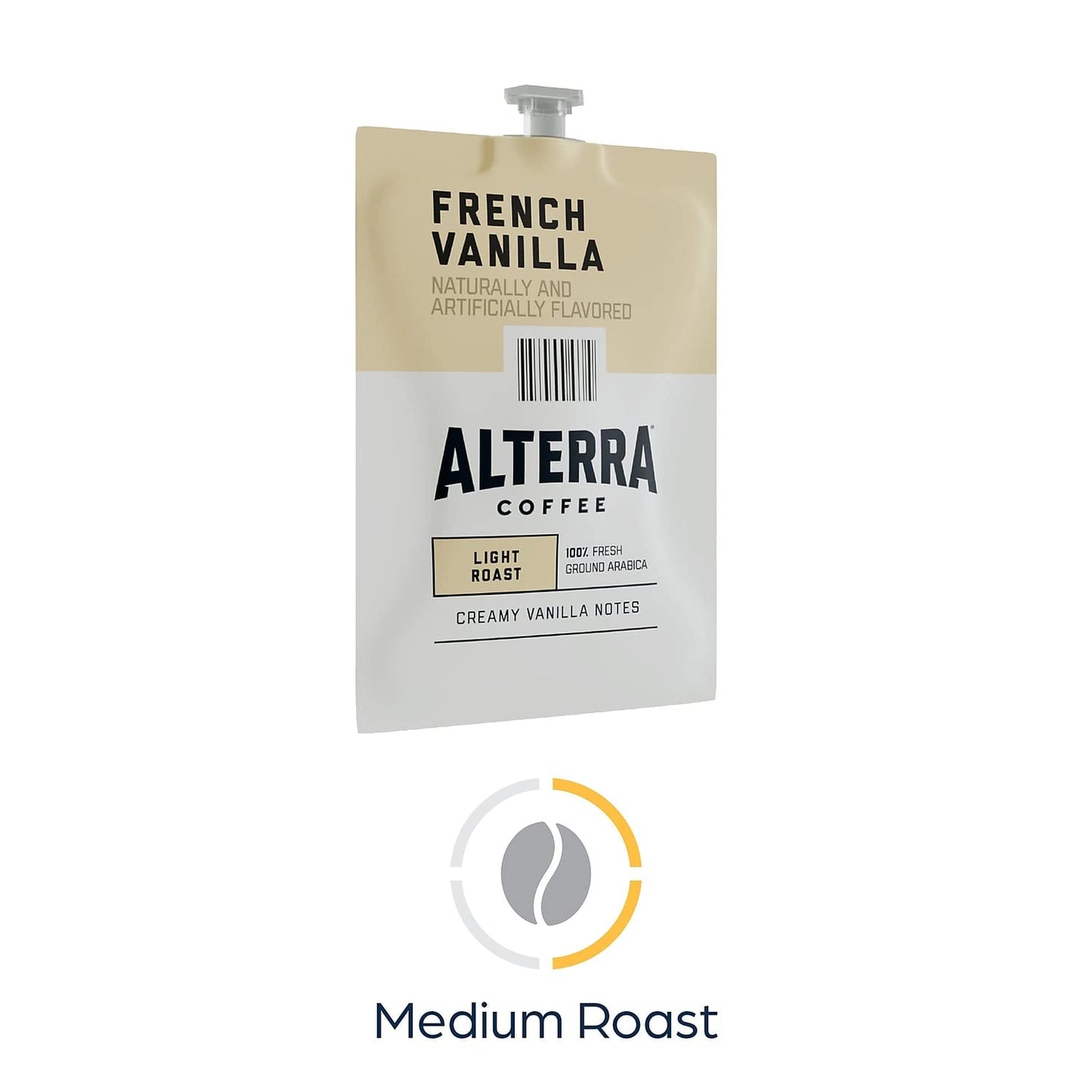 Alterra, MDKA183, French Vanilla Flavored Coffee, 100 / Carton
