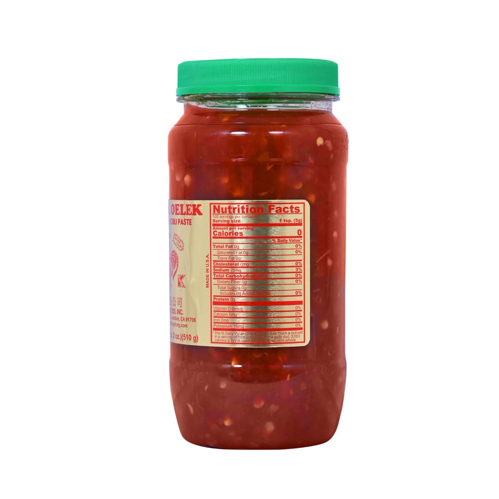 Huy Fong Foods Sambal Oelek Ground Fresh Chili Paste, 18 Ounce