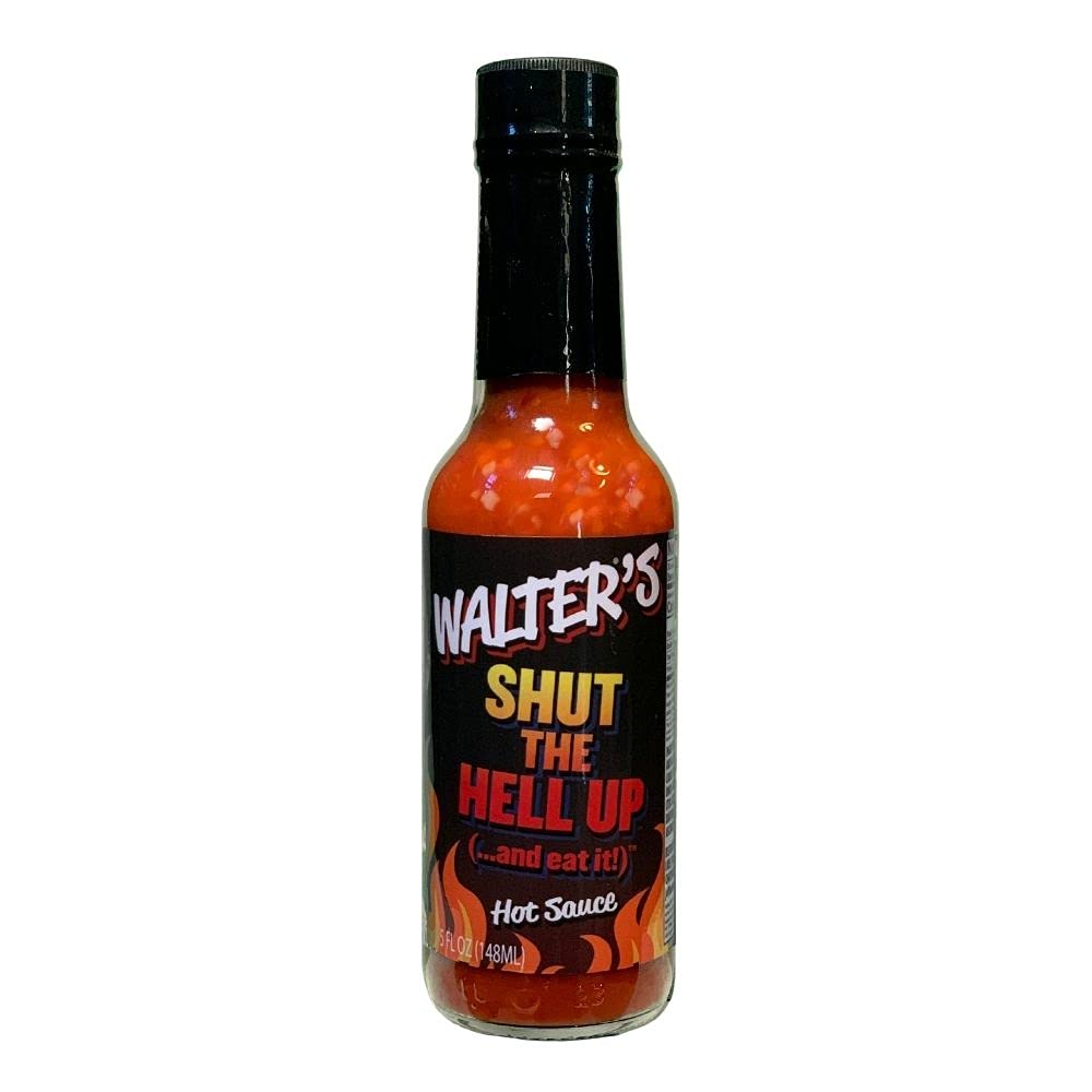 Jeff Dunham - Walter's Garlic & Habanero Hot Sauce | Bold and Spicy Sauce Infused with the Perfect Amount of Garlic - Shut the Hell Up (and Eat It)