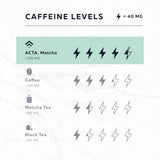 ACTA Matcha Energy Tea 40g, High Caffeine (170mg) Blend for Increased Focus & Clarity, Perfect Coffee Alternative Made with Ceremonial Grade Matcha