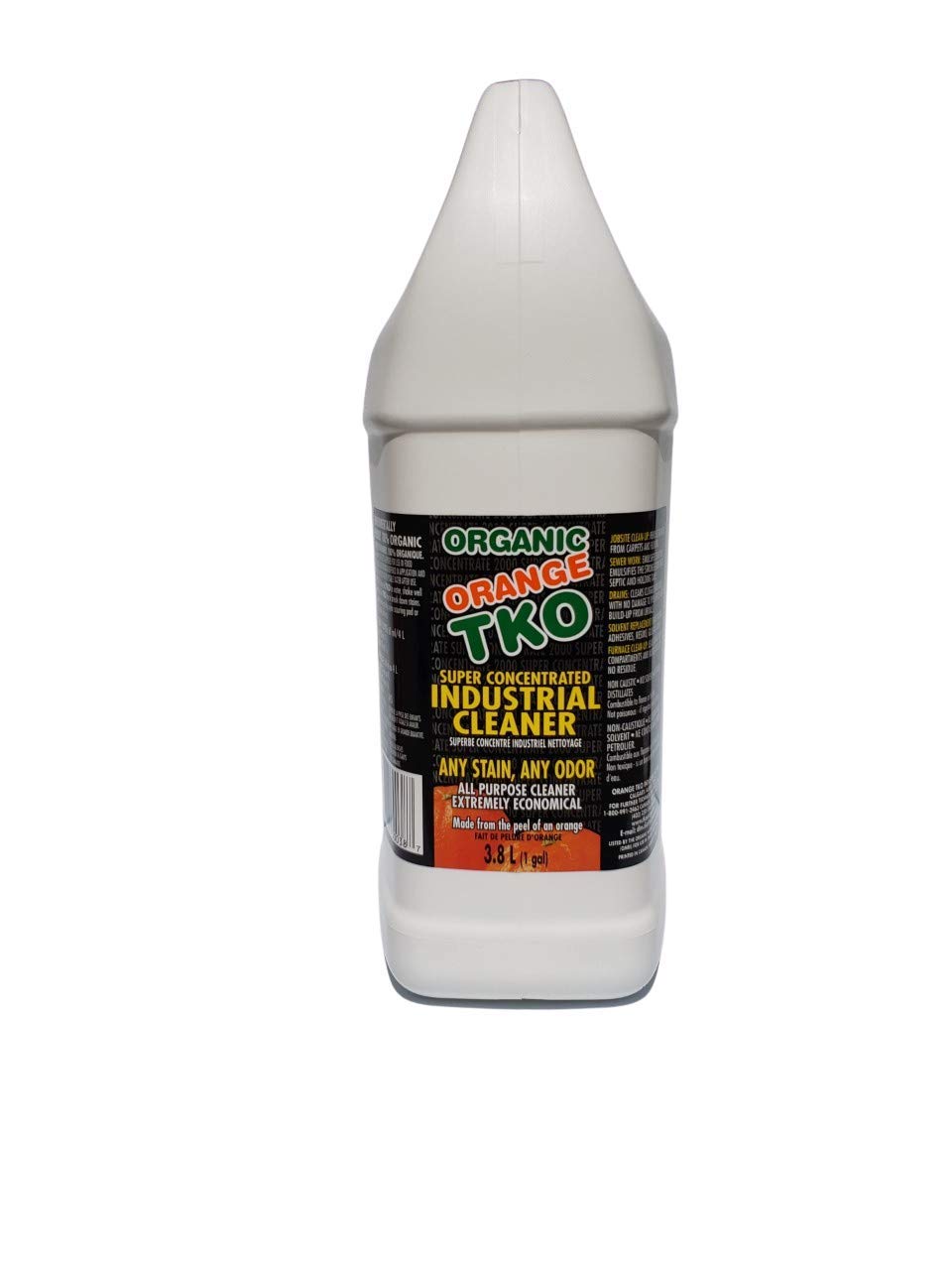 Organic Orange TKO - Stain remover, Floor cleaner, Degreaser, Glass cleaner, Multi Purpose Citrus Cleaner, Deodorizer, Stain Remover, Pet Safe, Non