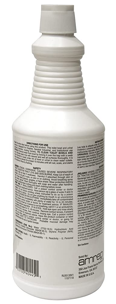 MISTY Bolex Toilet Bowl Cleaner and Urinal Cleaner- 32 oz (Case of 12) - 1038799 - Concentrated Formula to Give a Powerful Cleaning for Pristine