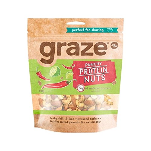 Graze Punchy Protein Nuts 120g - Pack of 6