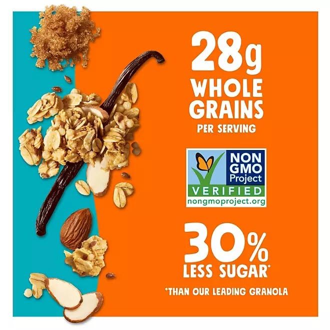 evsemo Bear Naked Granola Cereal, Vanilla Almond (28 oz, 2 pk)