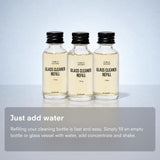 Public Goods Glass Cleaner Refill | Refill Concentrate for Windows, Mirrors, Glass Surfaces | Cruelty Free, Paraben Free, Vegan Friendly | 3 Pack - 24