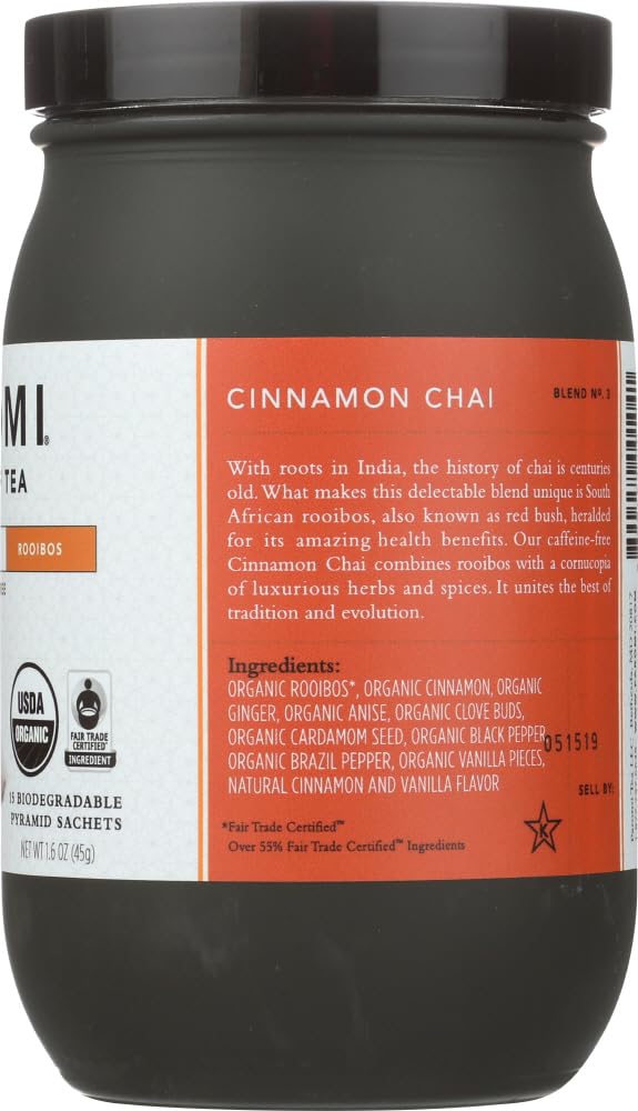 Paromi Tea BCA53412 Cinnamon Chai Tea, 6 x 15 Ct