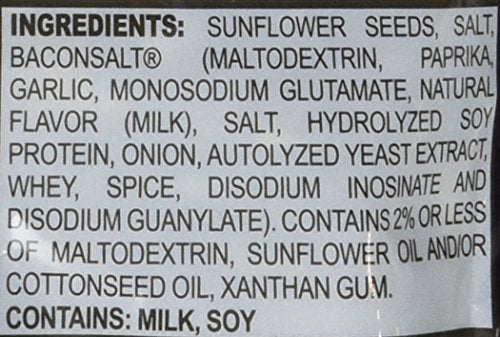 BIGS Bacon Salt Sizzlin' Bacon Sunflower Seeds, 5.35-Ounce Bag