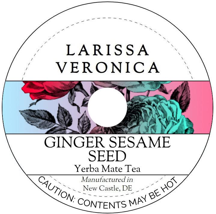 Ginger Sesame Seed Yerba Mate Tea (Single Serve K-Cup Pods) (12 pods, ZIN: 577542) - 3 Pack