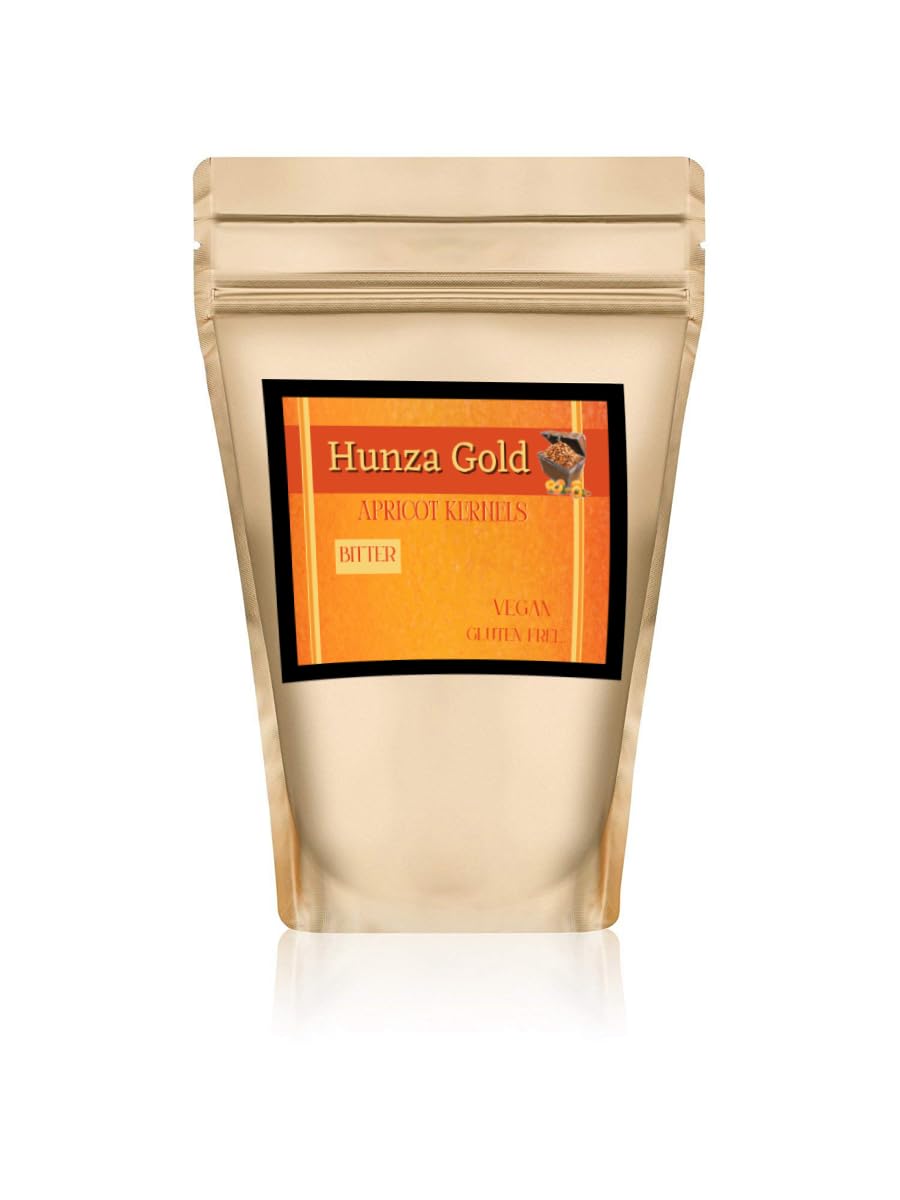 Hunza Gold Apricot Kernels, 1 lb Package (16 oz) Raw, Bitter & Biological