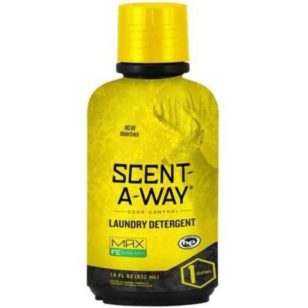 Hunters Specialties Scent-A-Way MAX Fresh Earth Laundry Detergent | Scent Eliminator Formula for Hunting Gear - 18 OZ Bottle