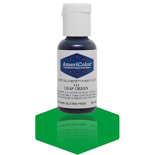 AmeriColor, Leaf Green, .75 Ounce Bottle, Soft Gel Paste Food Color
