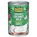 Native Forest Organic Coconut Milk Unsweetened - Unsweetened Coconut Milk Canned & Organic, Simple, Vegan, Gluten Free, Non-GMO, No Guar - 13.5 Fl Oz (Pack of 1)