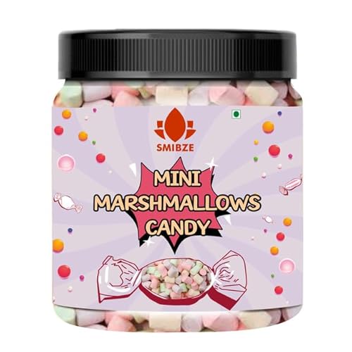 SMIBZE Natural Mini Marshmallows Candy 250 GM (Pack of 1) SMIBZE