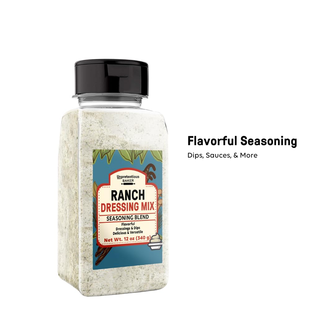 Unpretentious Ranch Dressing Mix, 12 oz, Dips & Dressings, Powder Mix, Seasoning Blend
