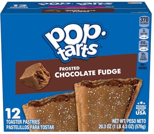 Pop Tarts Frosted Variety, S'mores, Chocolate Fudge, and Brown Cinnamon Sugar, 20 Ounce (Pack of 3) - with Make Your Day Bag Clip