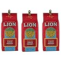 Lion Coffee, Gold Roast, Whole Bean, 10 Ounce Bag (Pack of Three)