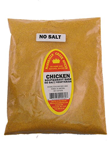 Marshalls Creek Spices Refill Pouch Soup Gravy Base, Chicken, No Salt, Vegetarian Seasoning, 10 Ounce