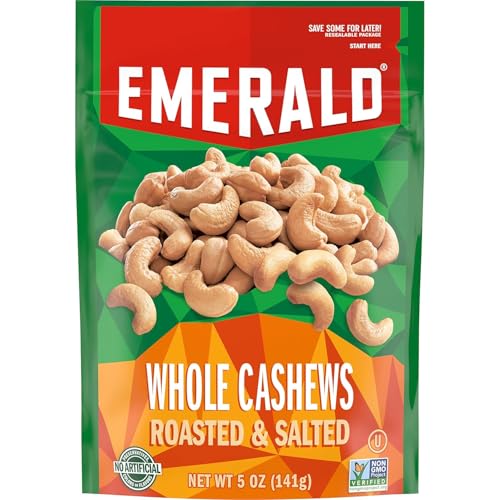 Emerald Roasted & Salted Whole Cashews (Pack of 1)