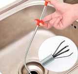 Driak 1pcs Kitchen Bathroom Toilet Sink Cleaning Pipeline Dredge Tools Hair Catcher Bendable Spring Pipe Dredge Home Use
