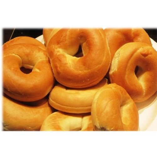 Burry Foodservice Thaw and Sell Sliced Plain Bagel, 1 Ounce -- 168 per case.