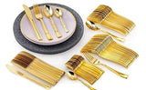 Trendables 140 Pack Disposable Dinnerware & Cutlery Combo Ornamental Design Plates Includes: 20 10.25 in. Large Dinner Plates + 20 8" Dessert Plates