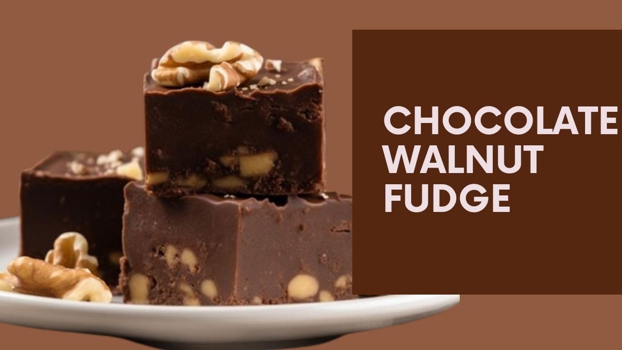 8oz. Nuts to You Smooth Chocolate Walnut Fudge| Fresh Gourmet Candy | Decadent and Delicious Handcrafted Fudge