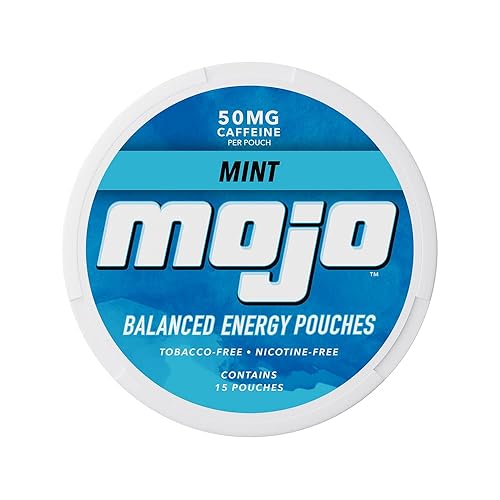 Mojo™ Balanced Energy Pouches | Healthier Energy Drink Alternative |Zero Sugar & Calorie-Free with Ginseng, Yerba Mate, B-Vitamins, and Amino Acids |