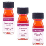 LorAnn Watermelon SS Flavor, 1 dram bottle (.0125 fl oz - 3.7ml - 1 teaspoon)- 3 Pack - includes a recipe