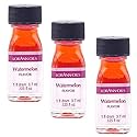 LorAnn Watermelon SS Flavor, 1 dram bottle (.0125 fl oz - 3.7ml - 1 teaspoon)- 3 Pack - includes a recipe