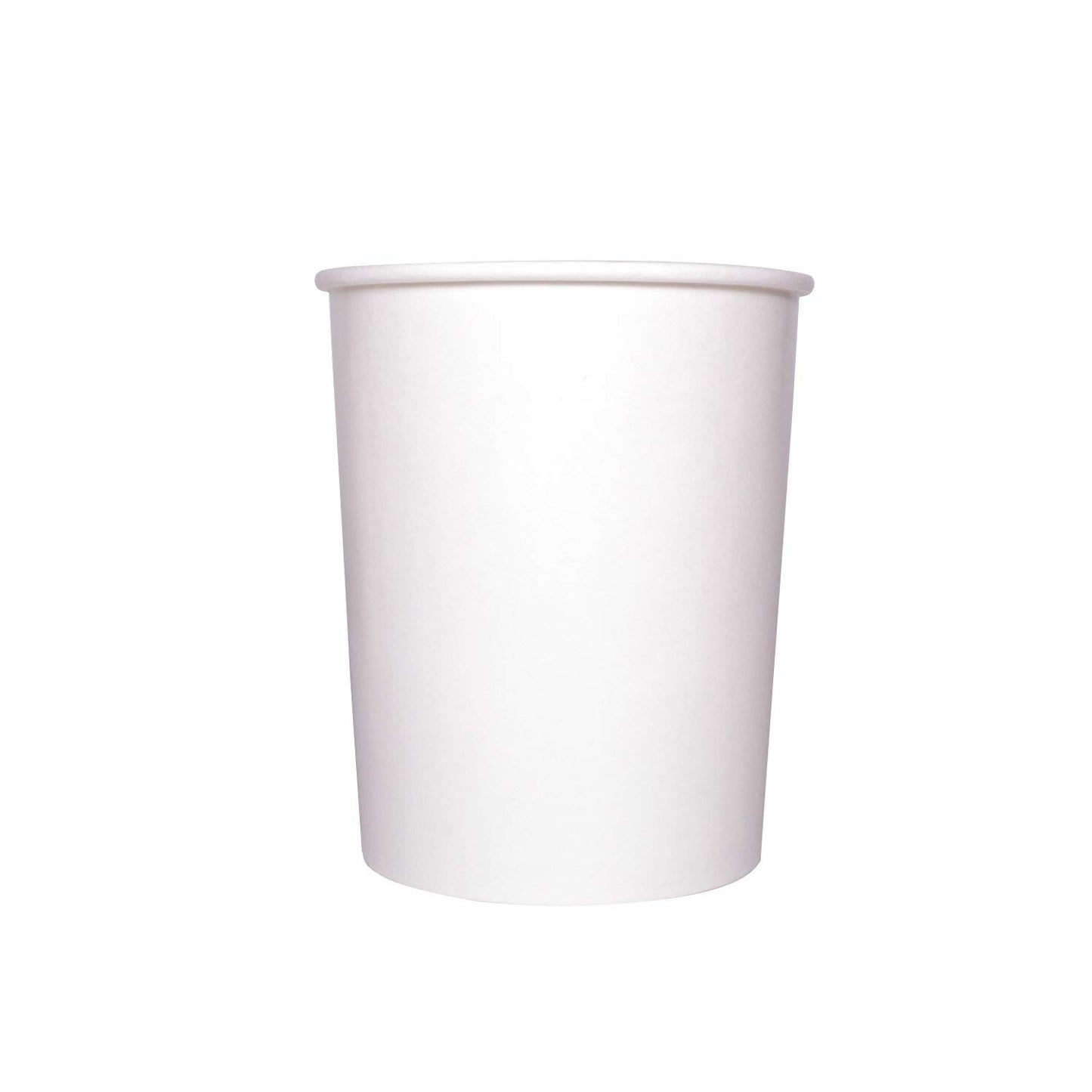 Karat [32oz - 500 ct] Large Paper Soup Bowls, Disposable Plastic-Free Party Supplies for Hot or Cold Food, 115mm Rim - White (FP-GFC32W)