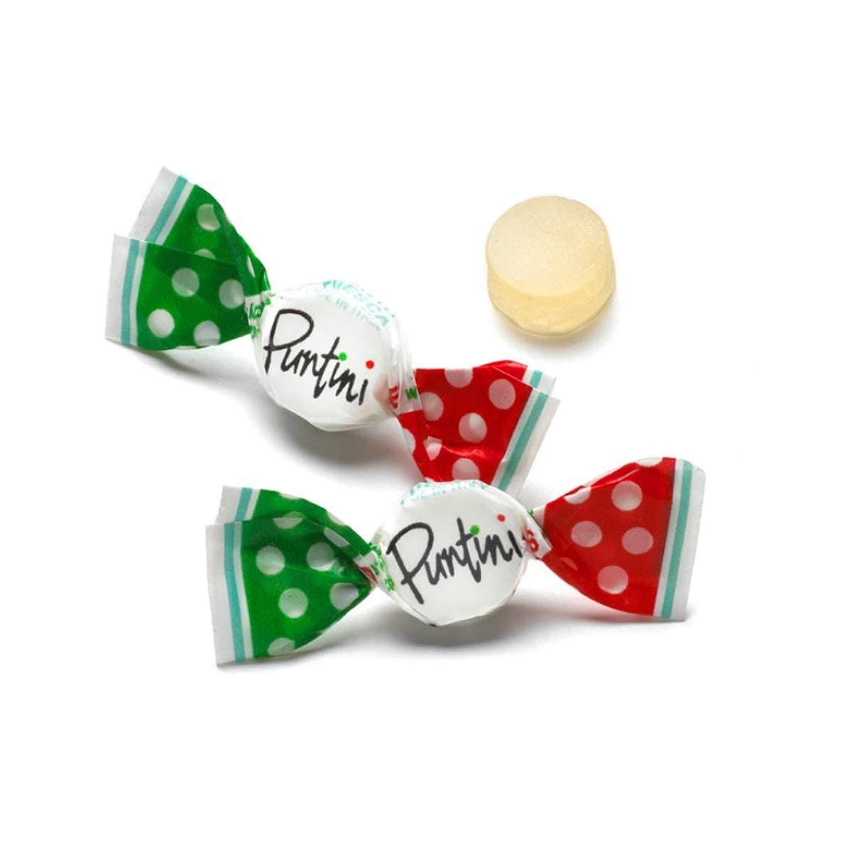 PUNTINI Menta Fresca Italian Chewy Mint Candy with Vanilla Accent, Individually Wrapped Vegan Candy, All-Natural, Gluten Free, Non-GMO, 10 oz