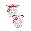 Retail SG - (2) Basketball Themed Easter Egg Gathering pails Halloween Birthday Buckets Basket Sports Open Grid 8.375x7.875 White