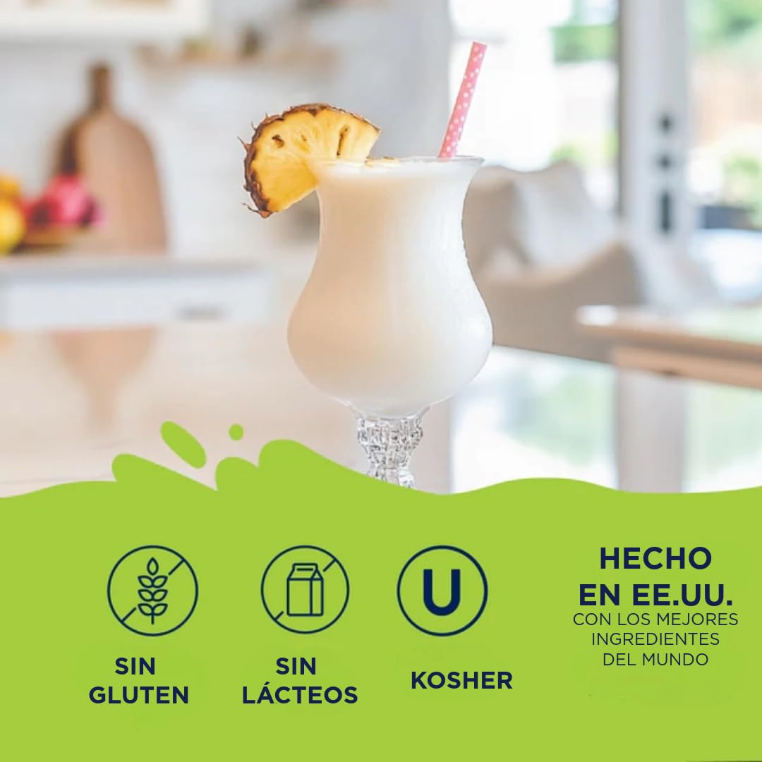 Jordan's Skinny Mixes Pina Colada Mix, Flavored Cocktail Mixer for Drinks, Tropical Drink Flavoring for Cocktails & Mocktails, Low Calorie, Gluten