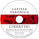 Cherry Fig Medium Roast Decaf Coffee (Single Serve K-Cup Pods) (Gourmet, Naturally Flavored, Whole Coffee Beans) (12 pods, ZIN: 575369)