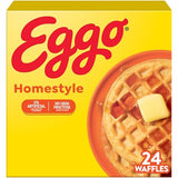 Eggo Homestyle Waffles, Breakfast Food, Frozen Breakfast, 24 Waffles (Frozen)