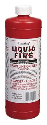 Amazing Liquid Fire Liquid Drain Opener 32 oz. - Total Qty