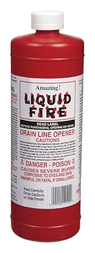 Amazing Liquid Fire Liquid Drain Opener 32 oz. - Total Qty