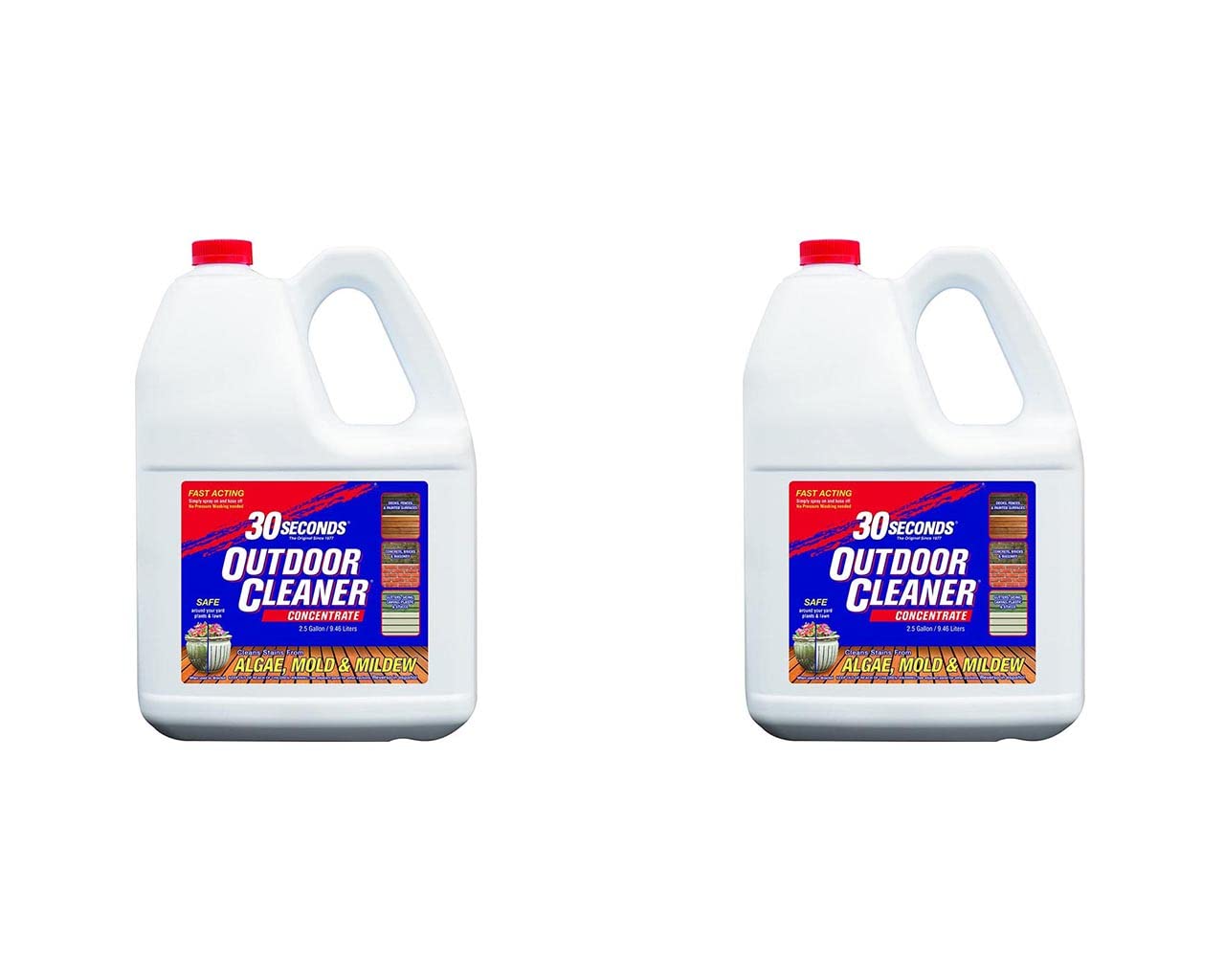 30 Seconds 2.5G30S Biodegradable Concentrated Outdoor Cleaner, 2.5 gal, Light Yellow, Liquid (2)