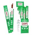 Chomps Grass-Fed and Finished Jalapeño Beef Jerky Snack Sticks 24-Pack - Keto, Paleo, Whole30, 10g Lean Meat Protein, Gluten-Free, Zero Sugar Food