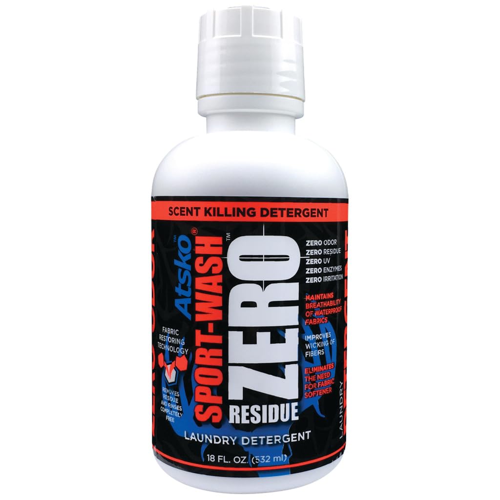 Atsko 1338Z Zero Sport-Wash Laundry Detergent 18 fl oz bottle, Black