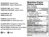 Food to Live Papaya Powder, 12 Ounces - From Raw Dried Fruit, Unsulfured, Vegan, Bulk, Great for Baking, Juices, Smoothies, Yogurts, and Instant